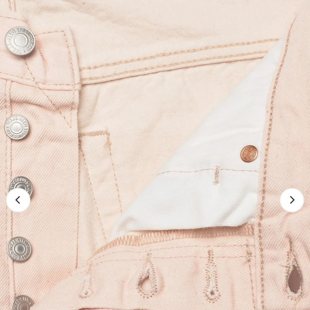 Levis 501 Fresh Adult Jean 27 X 30 Pink Limited Classic Button Fly Cotton Men's. - Picture 12 of 14
